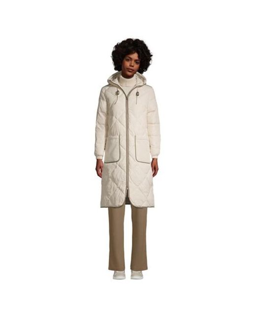 quilted thermoplume insulated coat