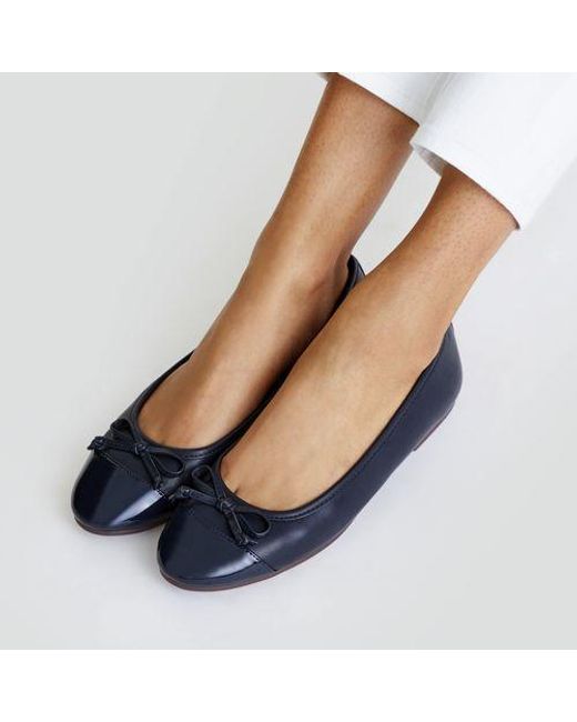 Lands' End Blue Ballerinas Im Couture-Stil, Damen, Größe Regular, Synthetic-Blend, By