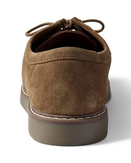 Lands' End Schnürschuhe Mit Mokassin-Naht, Herren, Größe Regular, Rauleder, By in Brown für Herren