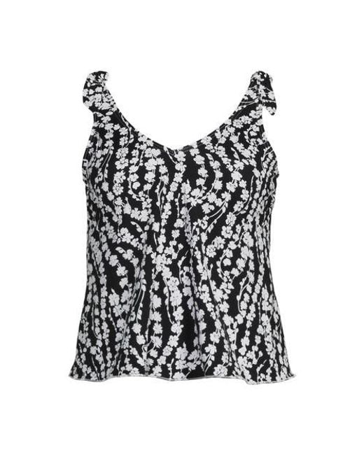 Lands' End Black Tankini-Top Mit Geknoteten Trägern Und Flattersaum, Damen, Größe:34 Regular, Elasthan/Nylon-Mischung, By
