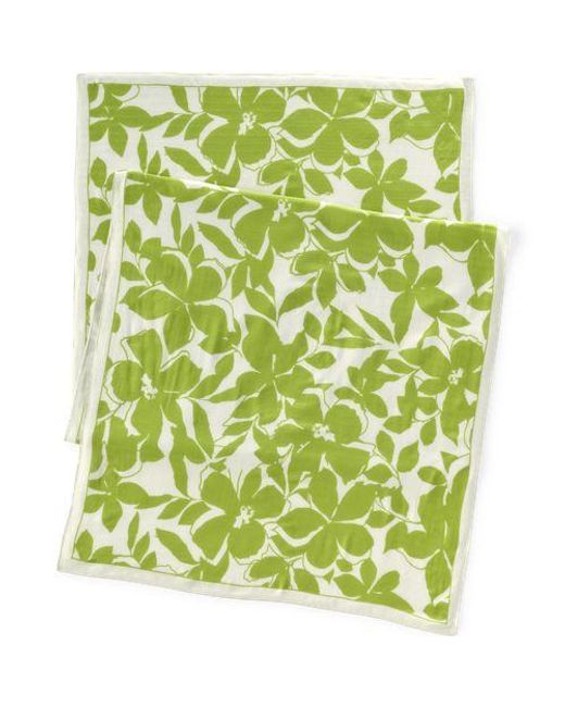 Lands' End Green Fließender Schal, Damen, Größe:Null Regular, Viskose, By