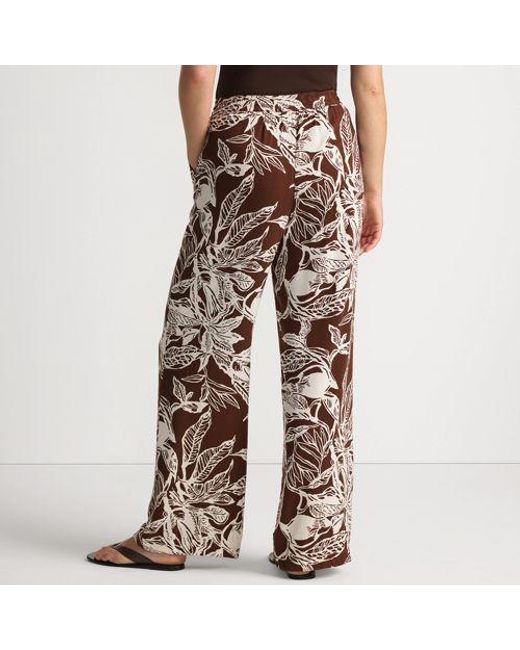 Lands' End Metallic Gemusterte Schlupfhose, Damen, Größe:34 Regular, Viskose, By