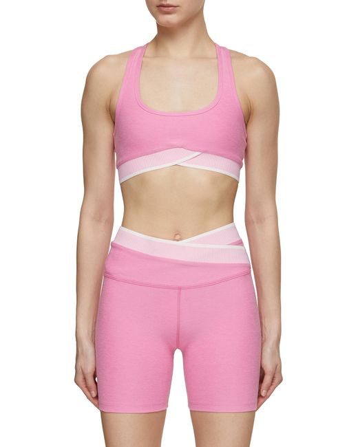 Beyond Yoga Pink In The Mix Racerback Bra