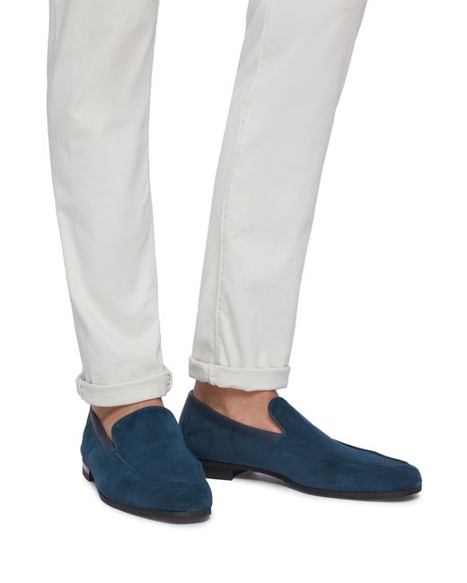 teal blue loafers