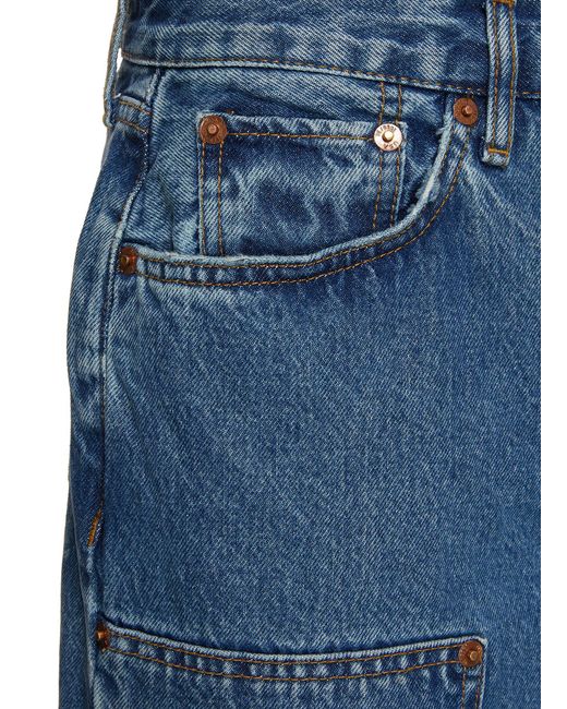 RE/DONE The Shortie Carpenter Jeans in Blue | Lyst