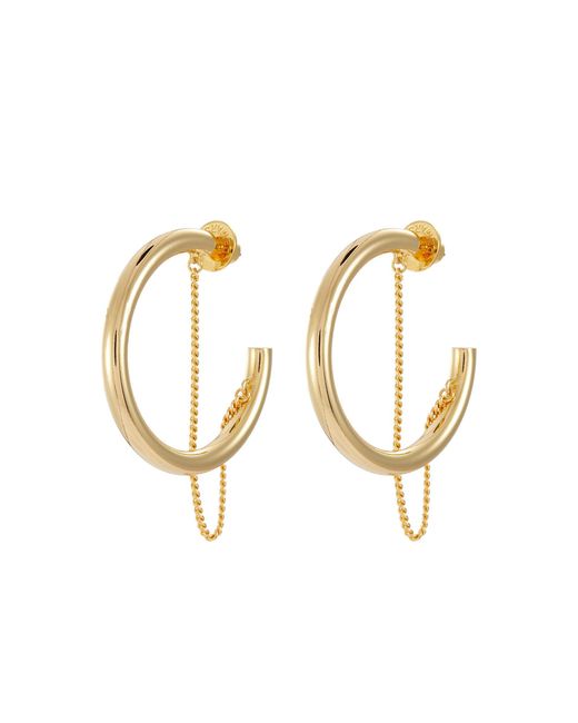 DEMARSON Miley 12k Gold Plated Half Hoop Earrings in Metallic Lyst