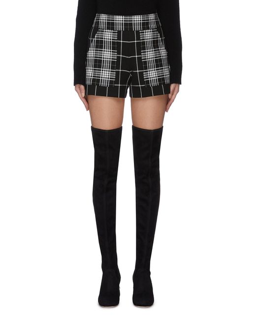 alice and olivia plaid shirt