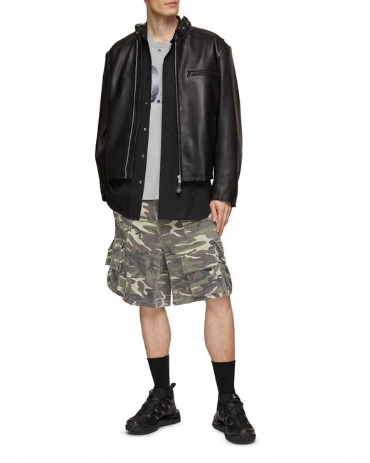 Doublet Leather Jacket With Chain Handle in Black for Men Lyst