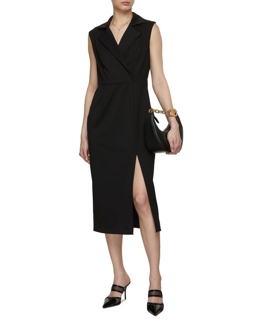 Carolina Herrera Black Tailored Trench Dress