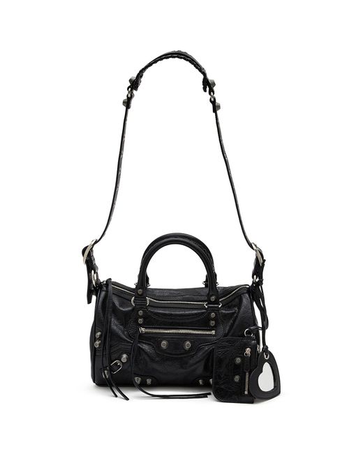 Balenciaga Medium Le Cagole Leather Duffle Bag in Black | Lyst