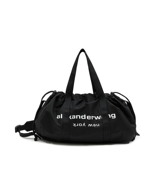 Alexander Wang Synthetic 'primal' Drawstring Logo Nylon Duffle Bag ...