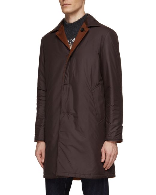 EQUIL Reversible Cashmere Overcoat in Brown for Men | Lyst
