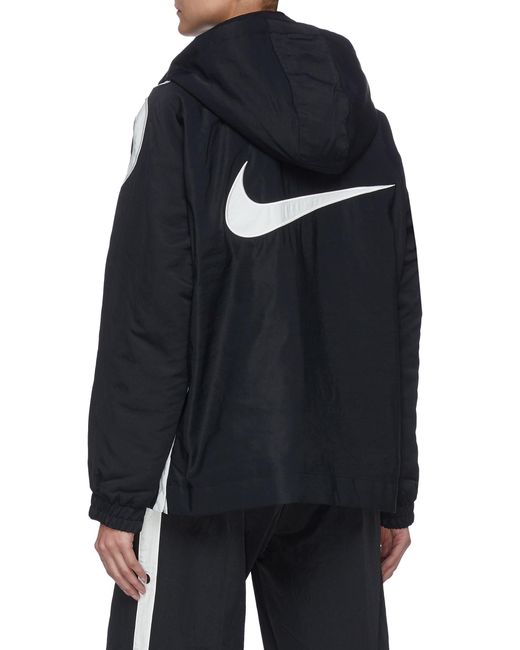 Nike Synthetic X Ambush Brooklyn Nets Logo Print Nylon Jacket in Black/White (Black) - Lyst