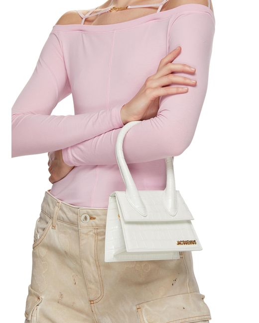 OFF WHITE Medium Le Chiquito Leather Shoulder Bag