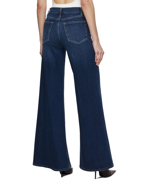 FRAME Le Palazzo Wide Leg Jeans in Blue | Lyst