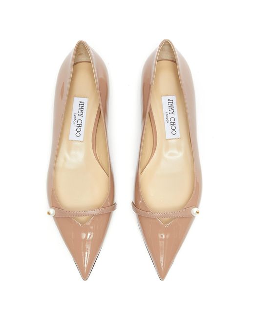 Jimmy choo deals nude flats