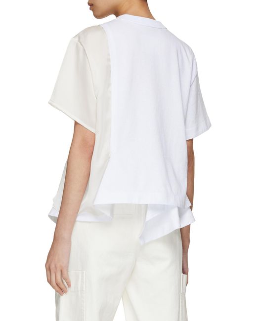 Sacai Know Future Graphic Print T-shirt in White | Lyst