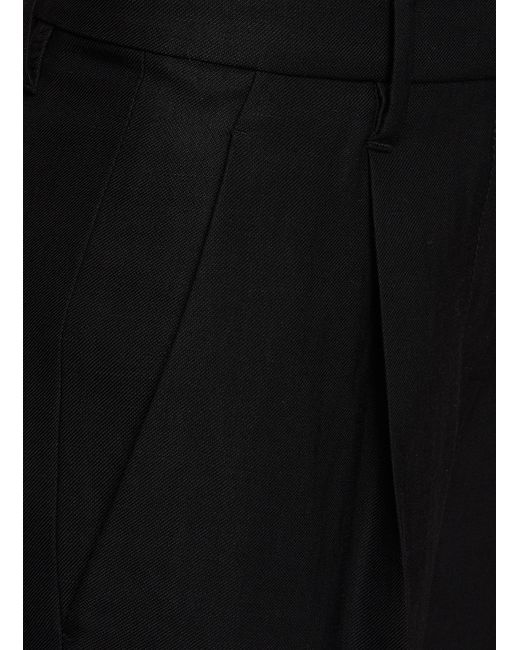 Brunello Cucinelli Detachable Corset Pleated Pants in Black | Lyst