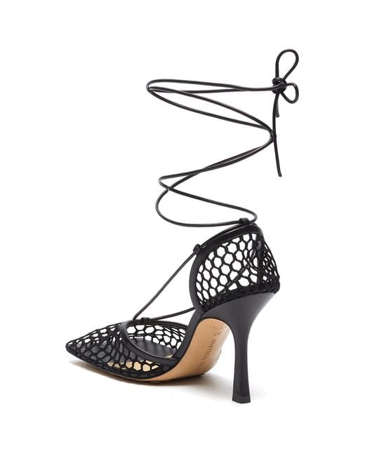 bottega fishnet heels