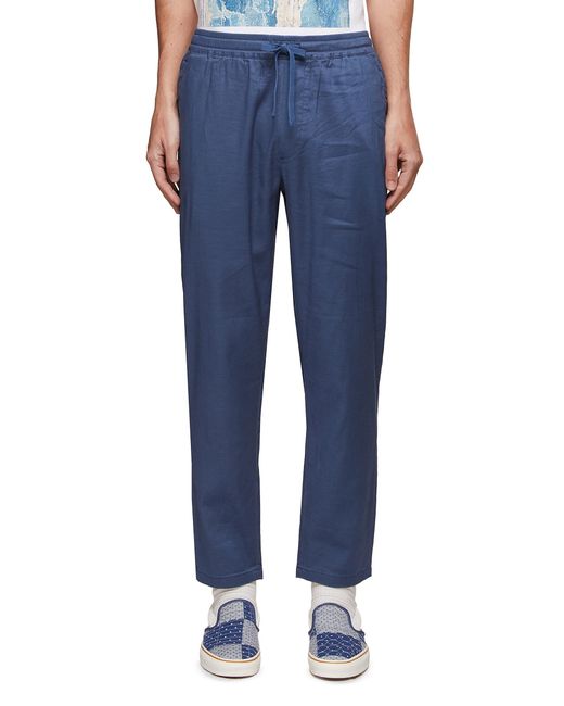 Denham Linen 'carlton' Elastic Waist Lounge Pants Men Clothing Pants