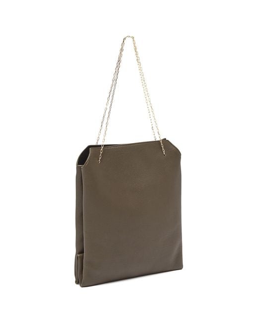 The Row Chain Strap Small Leather Lunch Bag for Men Lyst