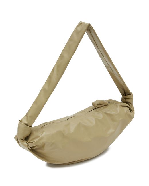 Lemaire Medium Soft Croissant Leather Bag in Metallic | Lyst