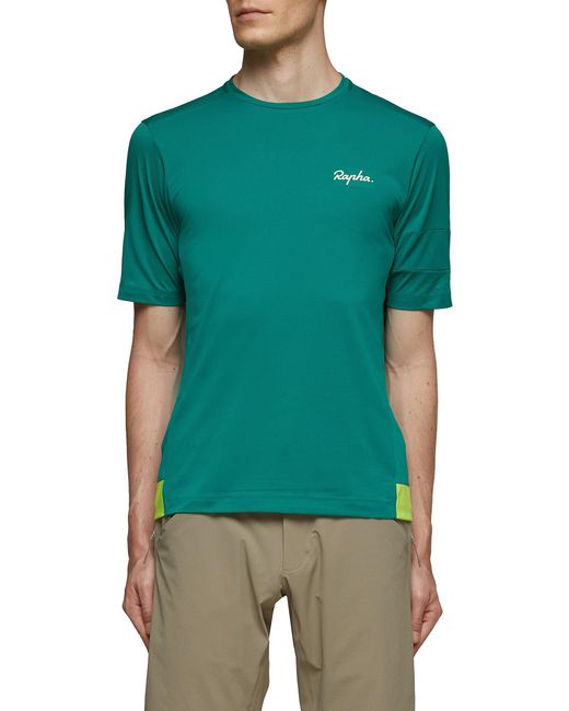 Rapha Synthetic 'explore' Contrasting Hem Chest Logo Crewneck Tshirt