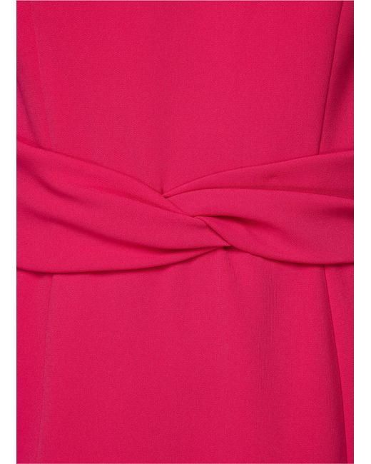 Carolina Herrera Side Slit Midi Dress in Pink | Lyst