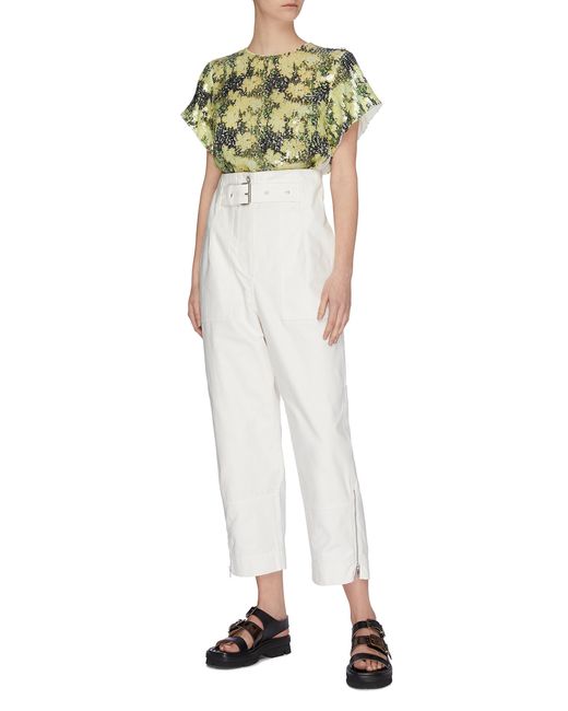 ankle zip cargo pants