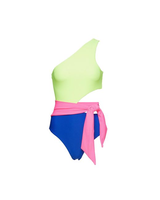 Beach Riot Synthetic carlie Colour Blocking Tie Waist Swimsuit Women 