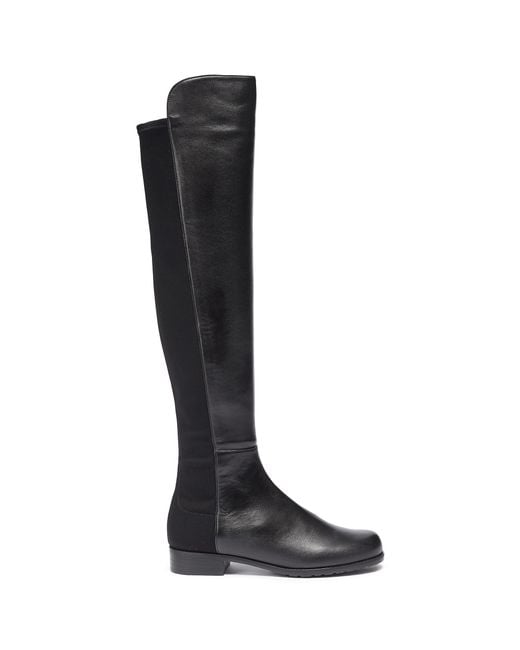 Stuart Weitzman '5050' Leather Knee High Boots in Black - Lyst
