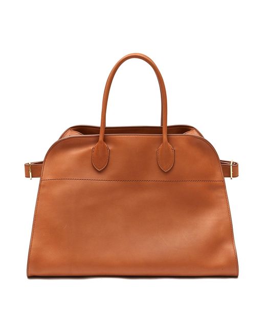 The Row 'soft Margaux' Saddle Leather Top Handle Tote Bag Women Bags