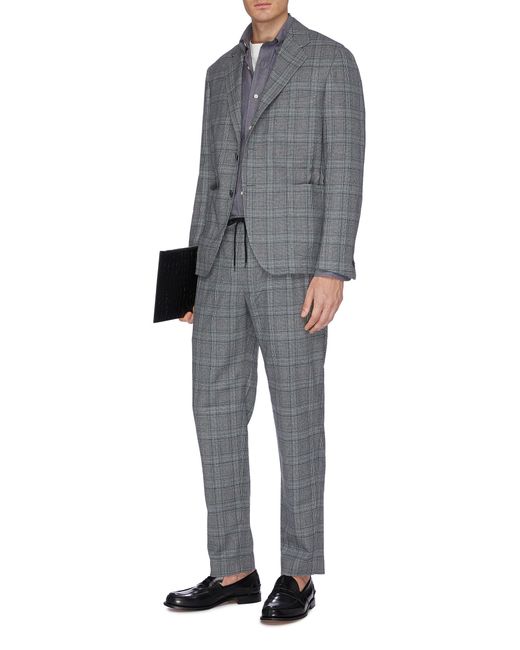 plaid jogging suit