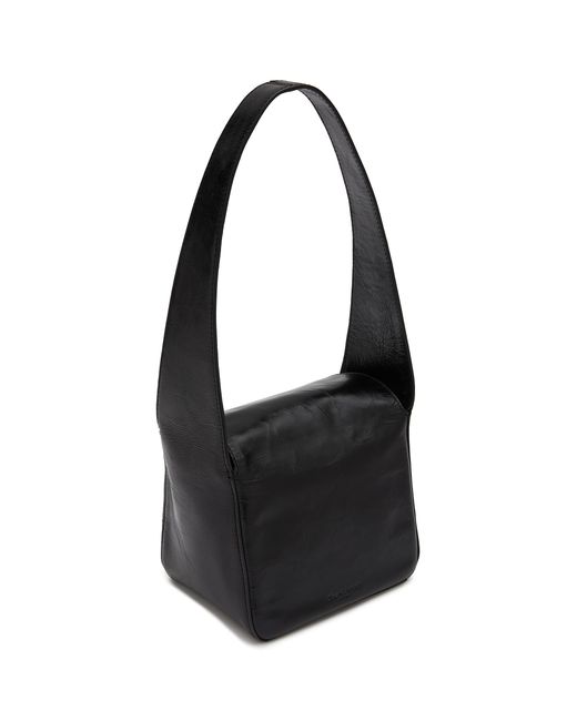 Alexander Wang Black Small Dome Leather Hobo Bag
