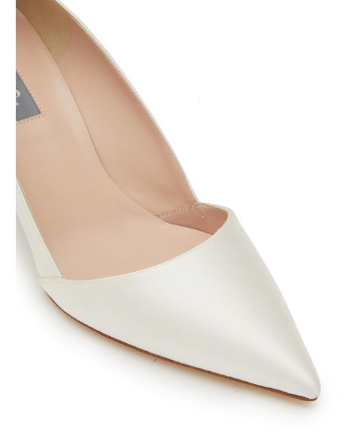 SJP by Sarah Jessica Parker Rampling 70 Satin Pumps in White | Lyst