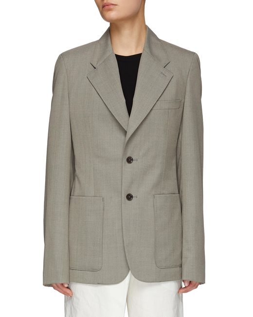 Lemaire Synthetic Singlebreast Patch Pocket Blazer Women Clothing