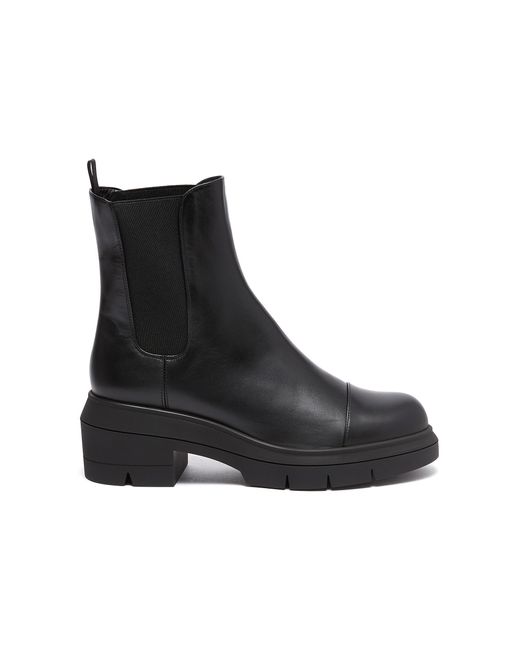 stuart weitzman women's norah block heel platform chelsea boots