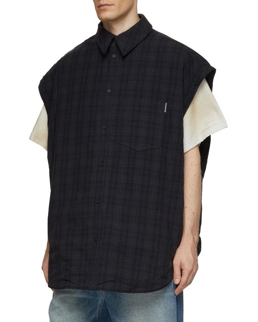 balenciaga flannel mens