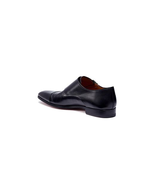 magnanni black monk strap