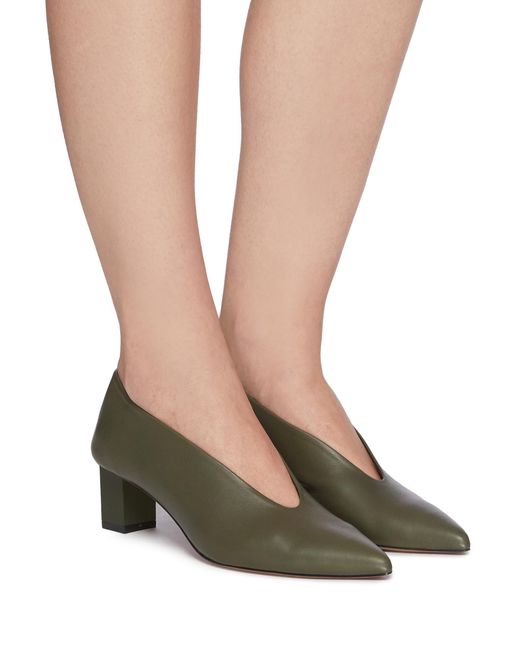 olive green womens heels