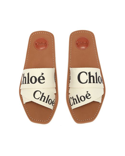 chloe canvas sandals