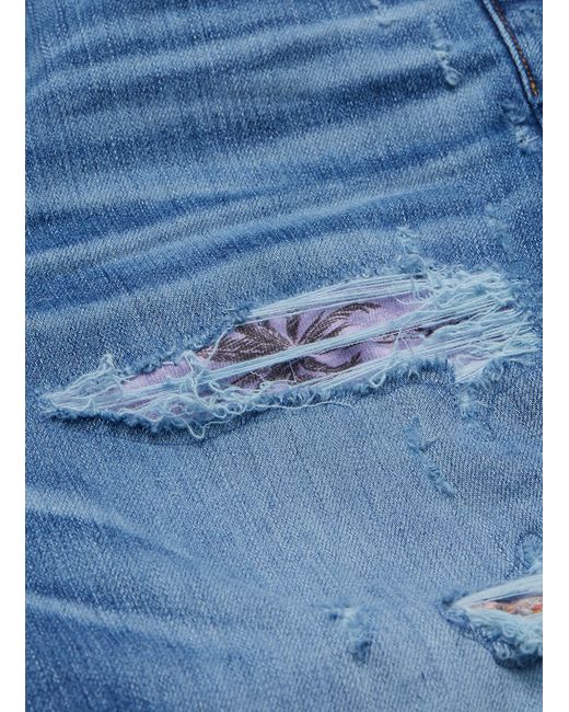 amiri hawaiian patch jeans