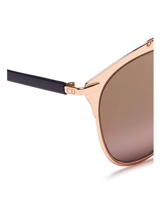 Dior Reflected Double Bridge Wire Frame Aviator ...