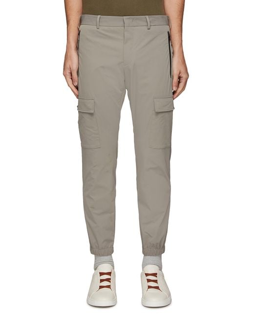 PT Torino Synthetic Flat Front Stretch Nylon Batavia Cargo JOGGER Pants