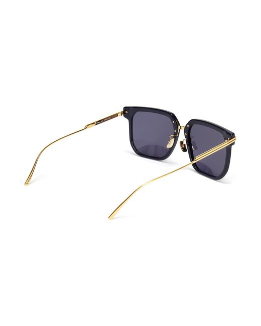 Bottega Veneta Duo Tone Metal Temple D Frame Sunglasses Men Accessories Eyewear Square Frames Duo Tone Metal Temple D Frame Sunglasses For Men Lyst