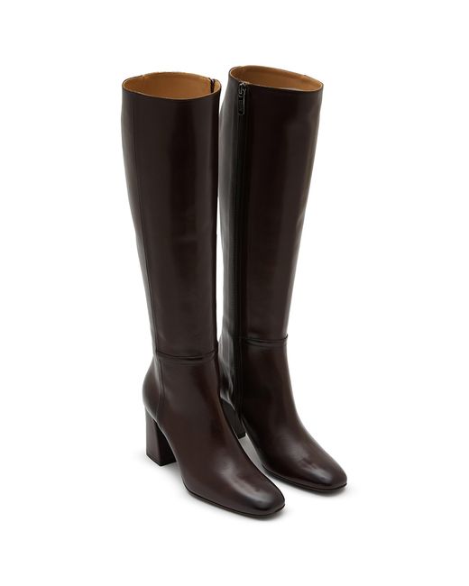 Alberto Fasciani Eva 70 Tall Leather Riding Boots in Black | Lyst