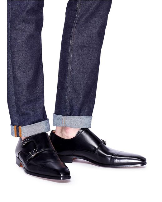 double monk strap magnanni