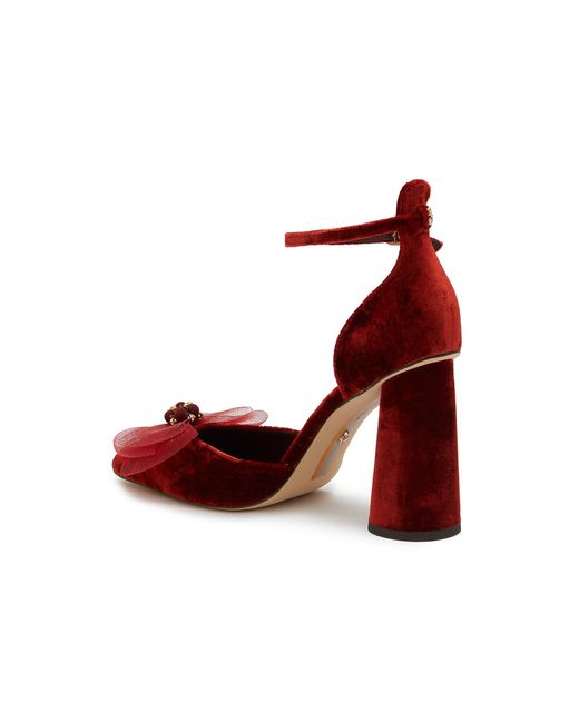 sam edelman white block heels