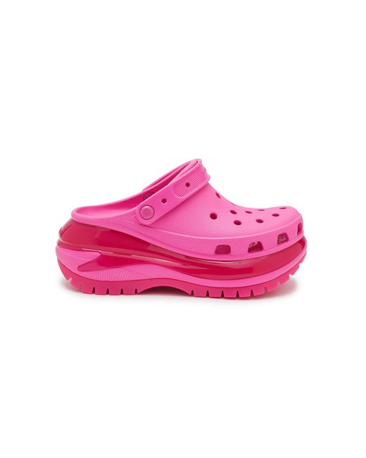 Crocs™ 'mega Crush Clog' Platform Sandals in Pink | Lyst