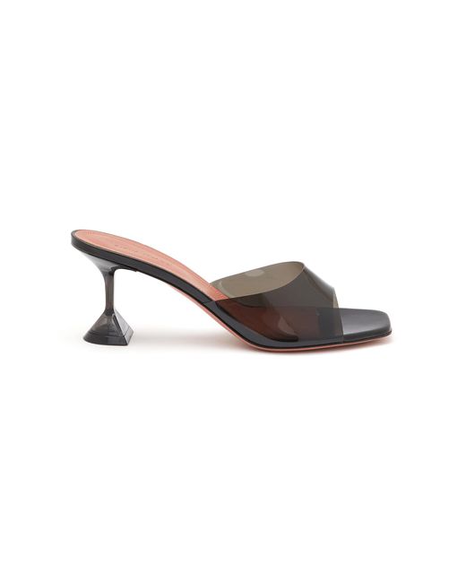 AMINA MUADDI 'lupita' 70 Square Toe Heeled Sandals in Black | Lyst